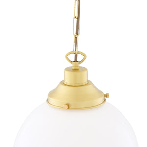 Yerevan 25cm Globe Pendant | Satin Brass - View 16