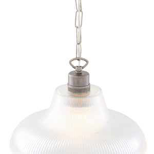 London Prismatic Railway Glass Pendant Light 30cm - View 8