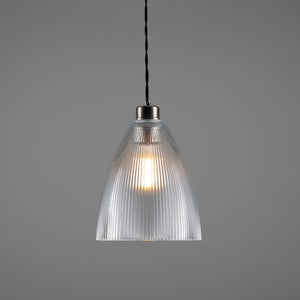 Corvera Prismatic Glass Shade Pendant Light 20cm - View 4