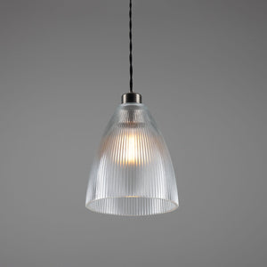Corvera Prismatic Glass Shade Pendant Light 20cm - View 5