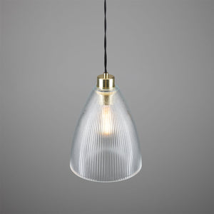 Corvera Prismatic Glass Shade Pendant Light 20cm - View 9