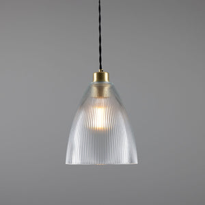 Corvera Prismatic Glass Shade Pendant Light 20cm - View 10
