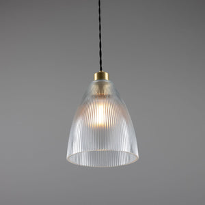 Corvera Prismatic Glass Shade Pendant Light 20cm - View 11
