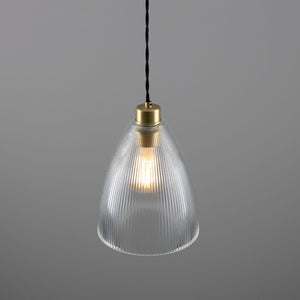 Corvera Prismatic Glass Shade Pendant Light 20cm - View 12