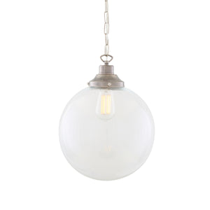 Riad Clear Globe Pendant Light 30cm - View 1