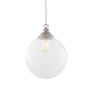 Riad Clear Globe Pendant Light 30cm - View 2