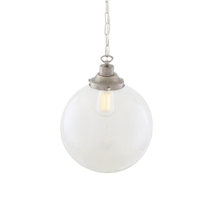 Riad Clear Globe Pendant Light 30cm - View 3