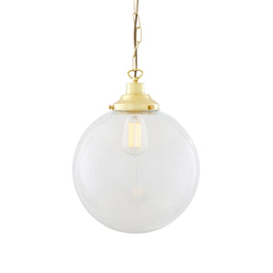 Riad Clear Globe Pendant Light 30cm - View 5