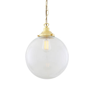 Riad Clear Globe Pendant Light 30cm - View 6