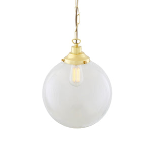 Riad Clear Globe Pendant Light 30cm - View 7