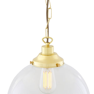 Riad Clear Globe Pendant Light 30cm - View 8