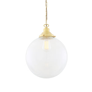 Riad Clear Globe Pendant Light 30cm - View 10