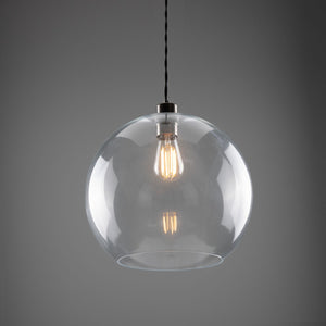 Eden Clear Sphere Pendant 35cm - View 12