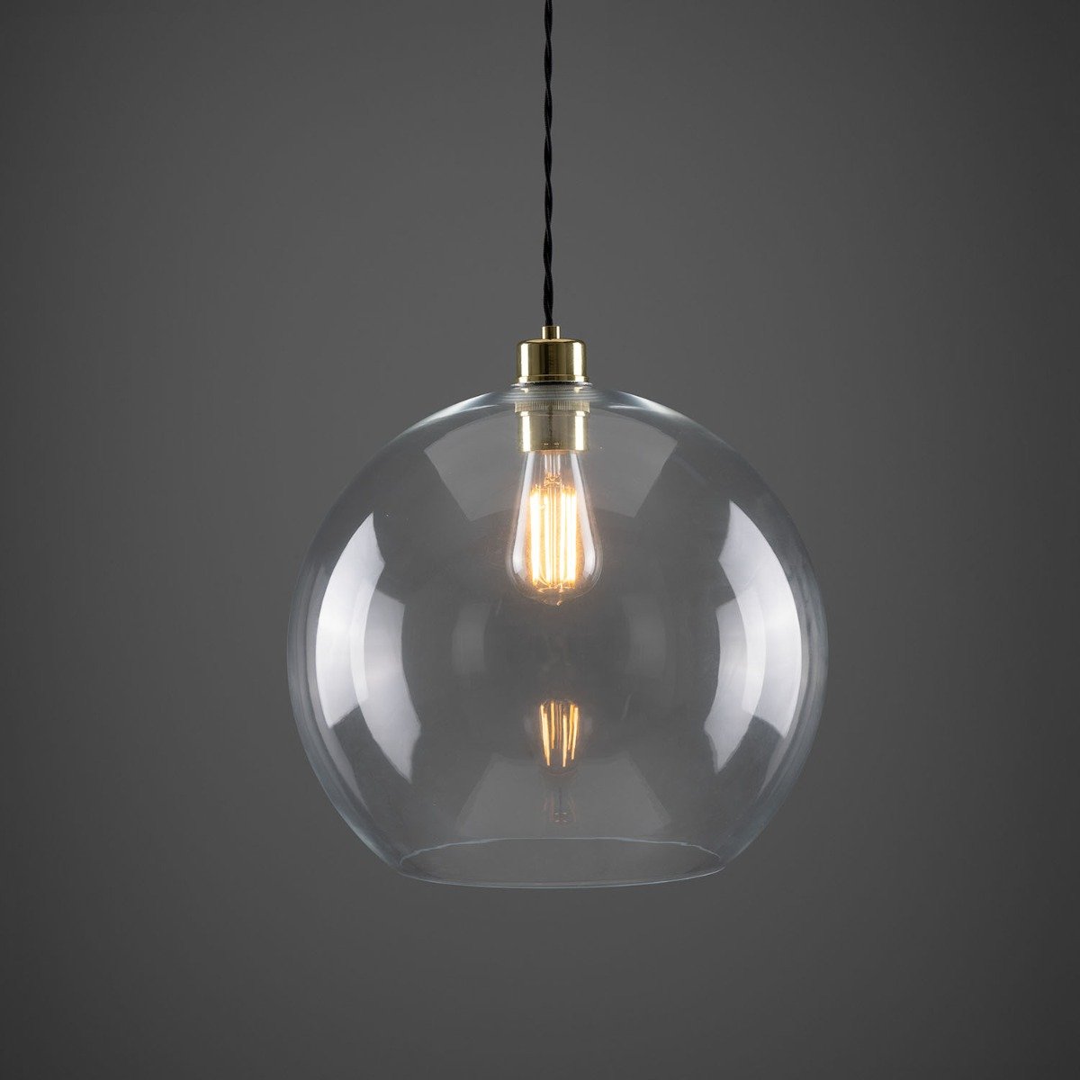 Eden clear sphere pendant 35cm - View 3