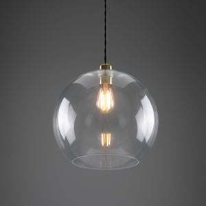 Eden Clear Sphere Pendant 35cm - View 4