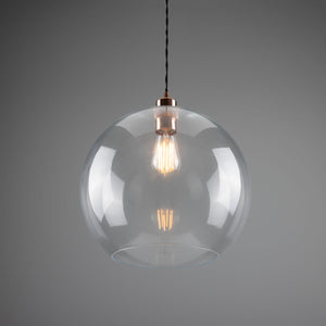 Eden Clear Sphere Pendant 35cm - View 18