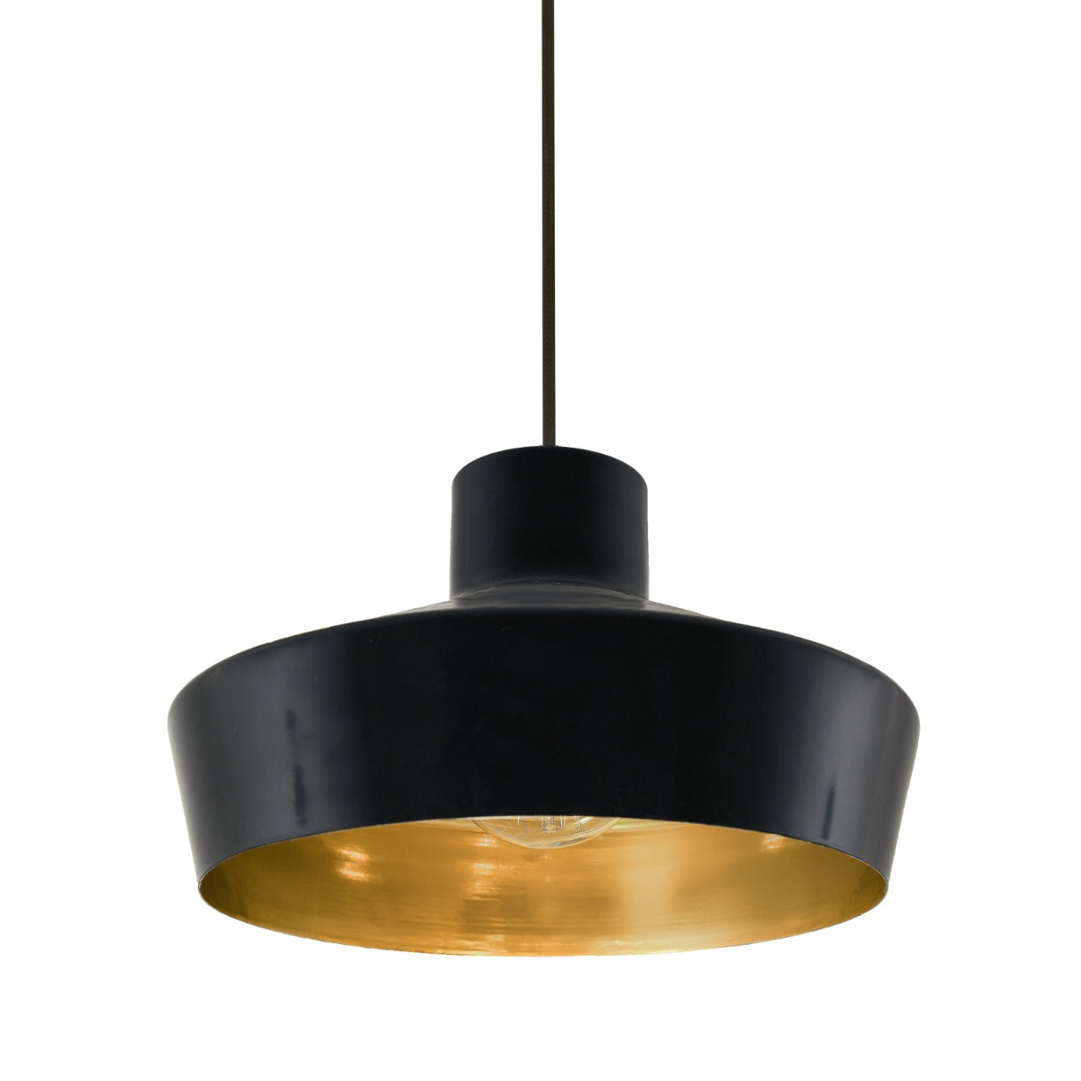 Passion Modern Brass Shade Pendant Light 32cm - View 2