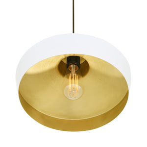 Passion Modern Brass Shade Pendant Light 32cm - View 5