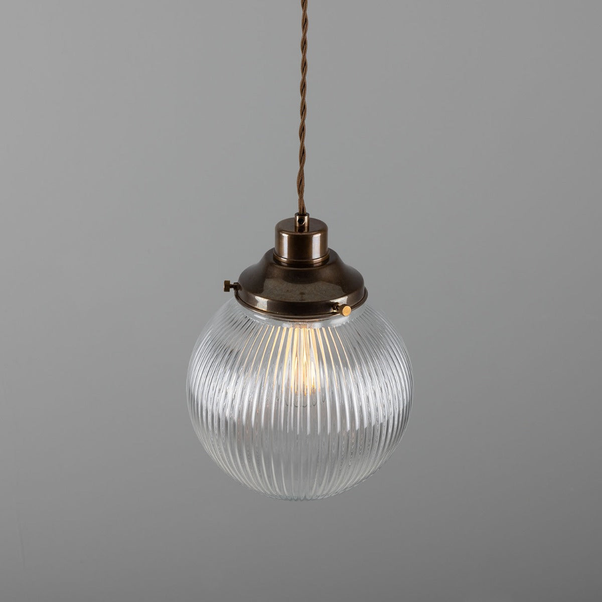 Stanley Prismatic Globe Pendant Light 20cm IP20 - View 2