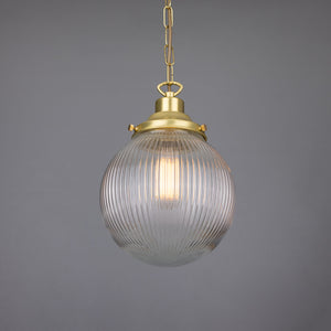 Fitzroy Small Prismatic Glass Globe Pendant Light 20cm - View 6