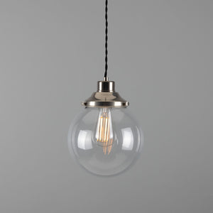 Virginia 20cm Globe Pendant | Antique Brass - View 9