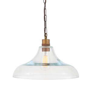 Clifton Railway Clear Glass Pendant - Main View