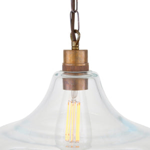 Clifton Railway Clear Glass Pendant - View 4