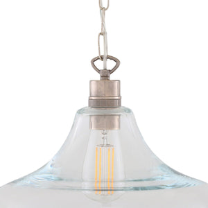 Clifton Railway Clear Glass Pendant - View 7