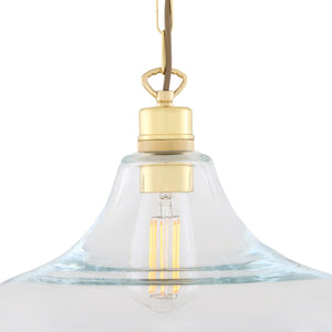 Clifton Railway Clear Glass Pendant - View 9