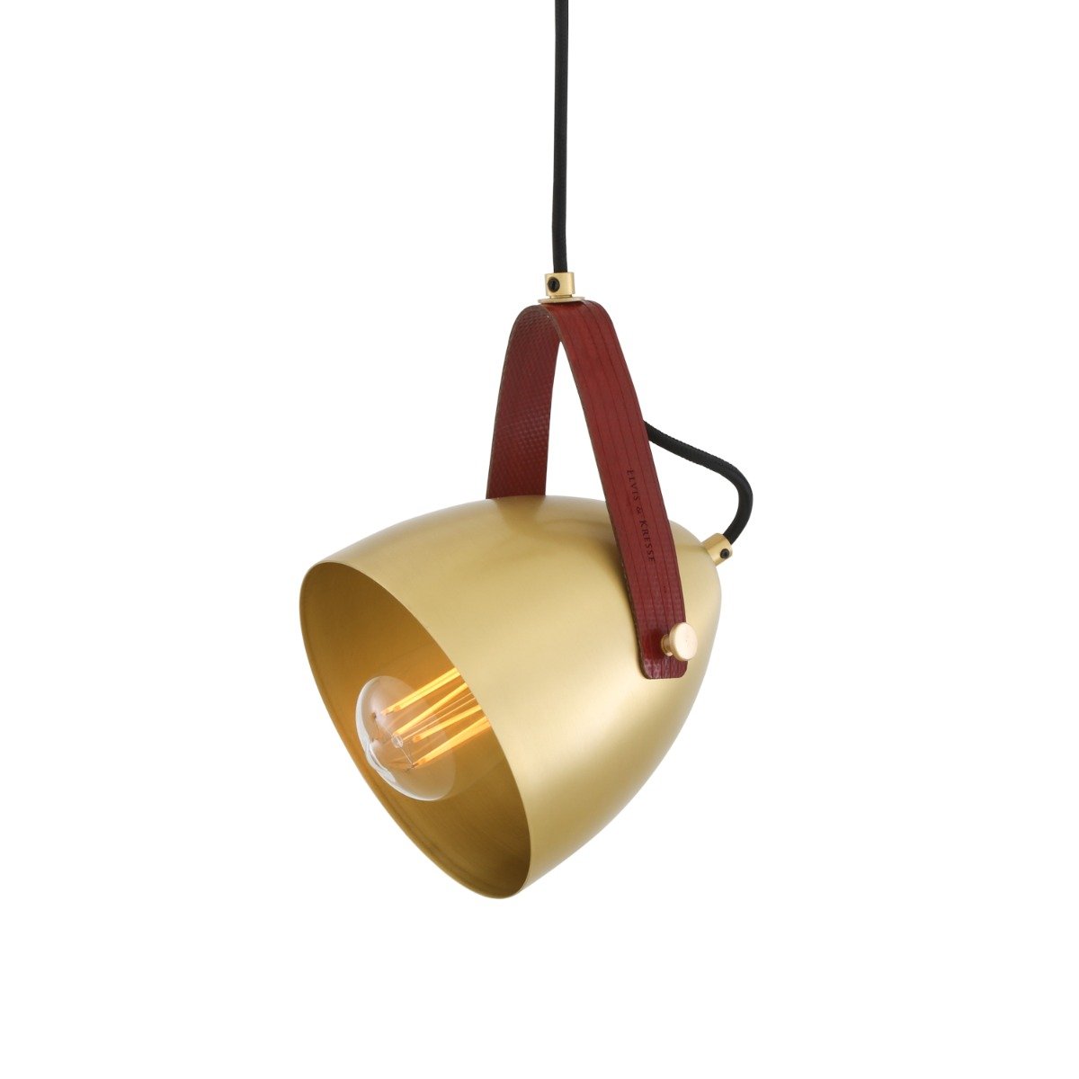 Southwark Pendant with Rescued Fire-Hose Strap - Main View