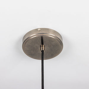 Nahla Reeded Glass and Brass Pendant Clear or Opal 20cm IP20 - View 15