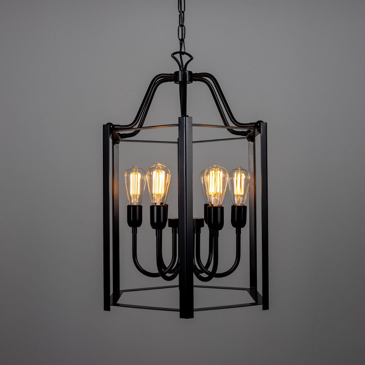 Portroe Indoor Hanging Pendant Lantern, 4-6 Light - Main View