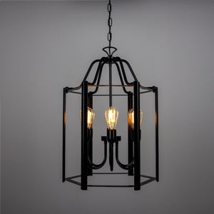 Portroe Indoor Hanging Pendant Lantern, 4-6 Light - View 2