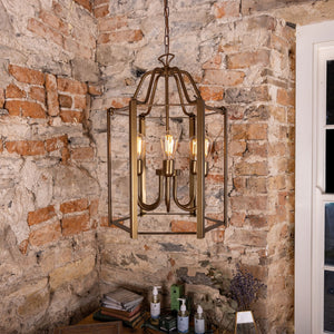 Portroe Indoor Hanging Pendant Lantern, 4-6 Light - View 14