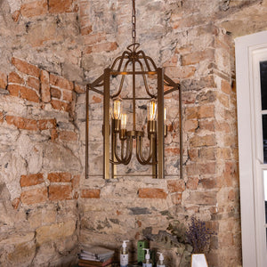 Portroe Indoor Hanging Pendant Lantern, 4-6 Light - View 15