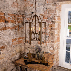 Portroe Indoor Hanging Pendant Lantern, 4-6 Light - View 17