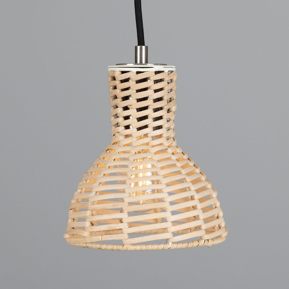 Malta Small Rattan Pendant Light 15cm - View 2