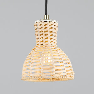 Malta Small Rattan Pendant Light 15cm - View 9