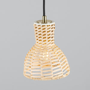 Malta Small Rattan Pendant Light 15cm - View 10