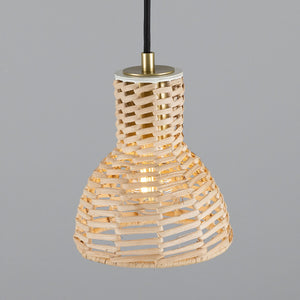 Malta Small Rattan Pendant Light 15cm - View 14