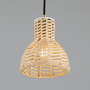 Malta Small Rattan Pendant Light 15cm - View 15