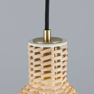 Malta Small Rattan Pendant Light 15cm - View 16