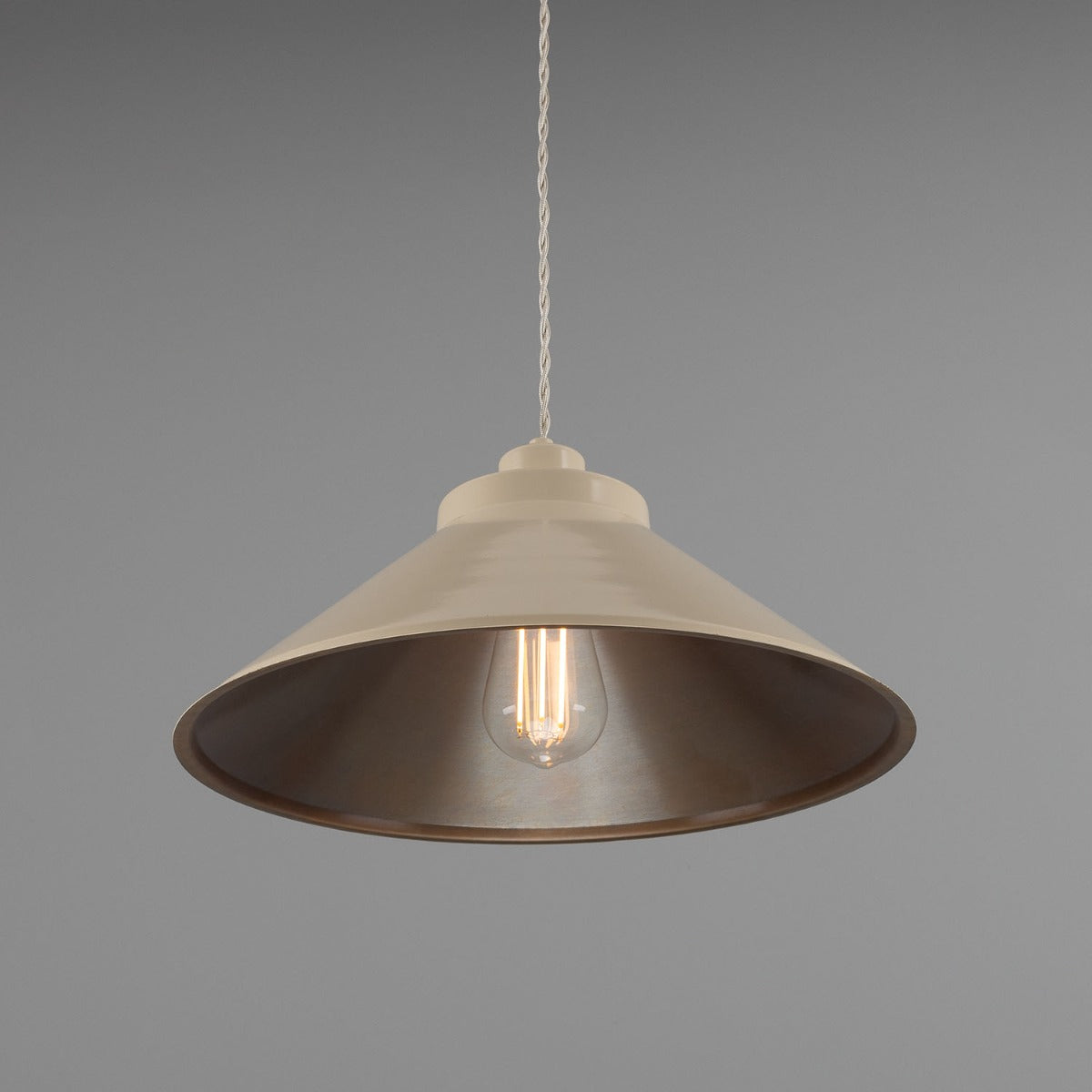 Rio Coloured Brass Pendant Light 38cm IP20 - View 2