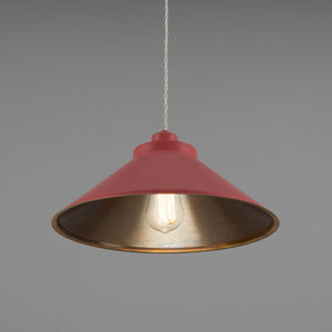 Rio Coloured Brass Pendant Light 38cm IP20 - View 10