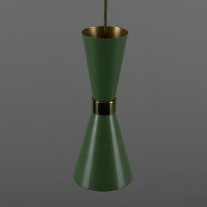 Cairo Mid-Century Coloured Pendant Light - View 24
