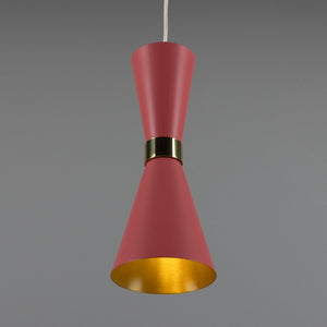 Cairo Mid-Century Coloured Pendant Light - View 3