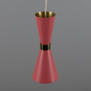 Cairo Mid-Century Coloured Pendant Light - View 4