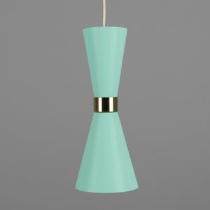 Cairo Mid-Century Coloured Pendant Light - View 7