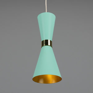 Cairo Mid-Century Coloured Pendant Light - View 8
