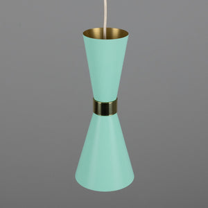 Cairo Mid-Century Coloured Pendant Light - View 9